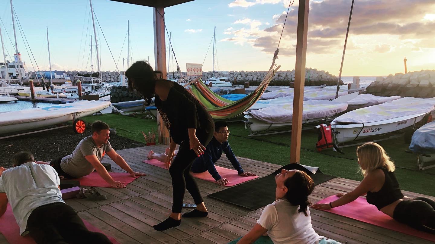yoga class in marina
