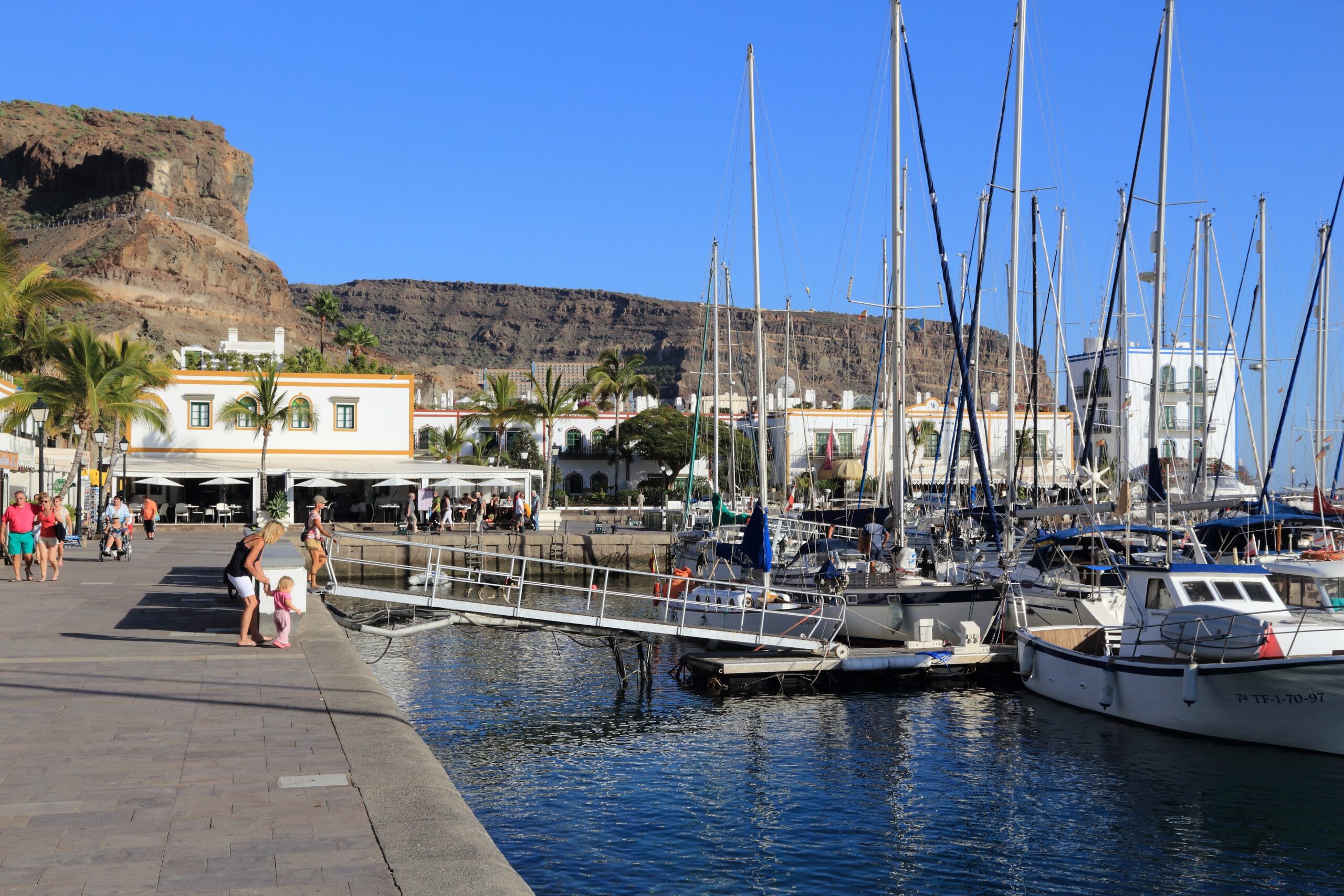 to show the beautiful marinas where we will stop while cruising the canary islands on a sailing yacht